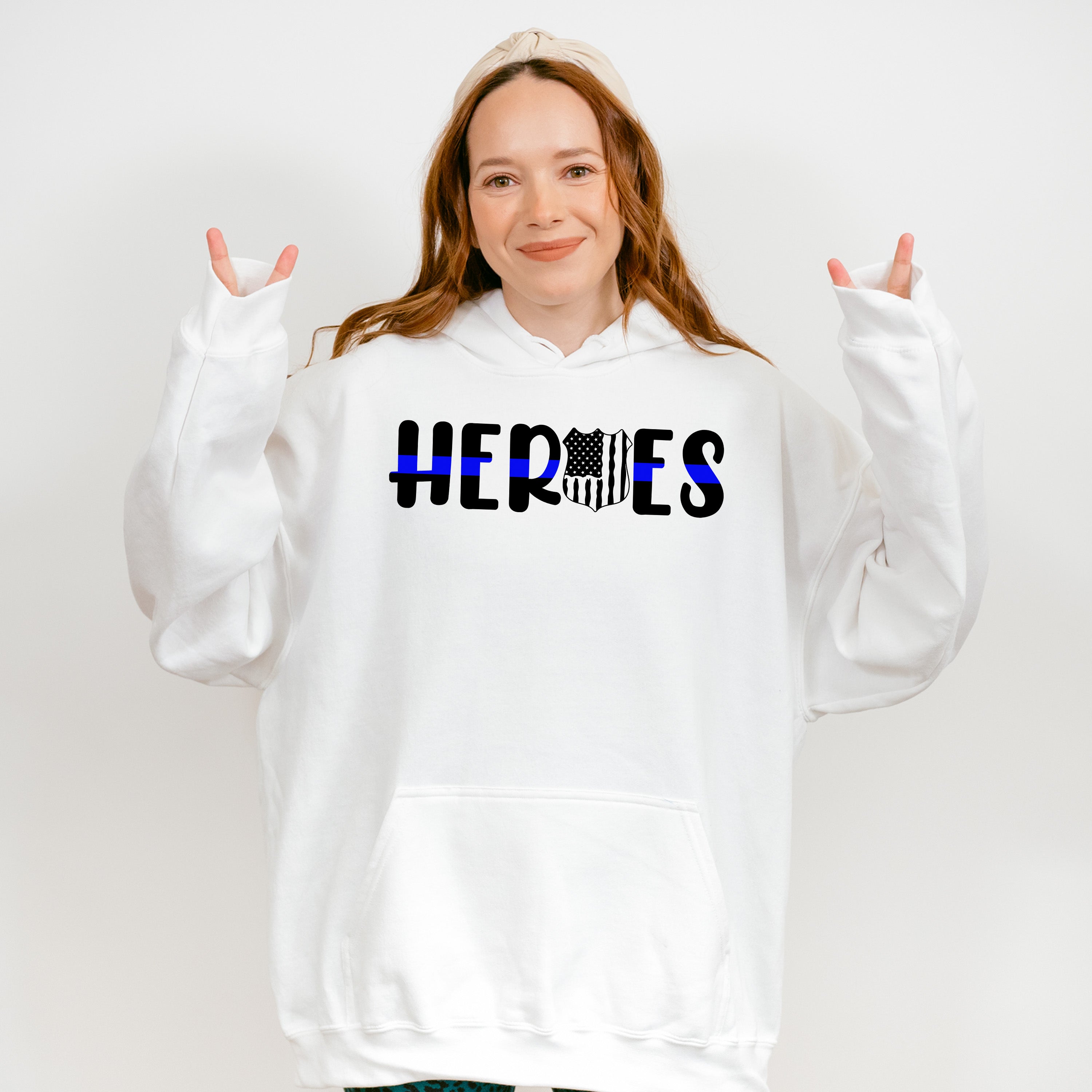 Heroes - Police Unisex Crewneck T-Shirt Sweatshirt Hoodie