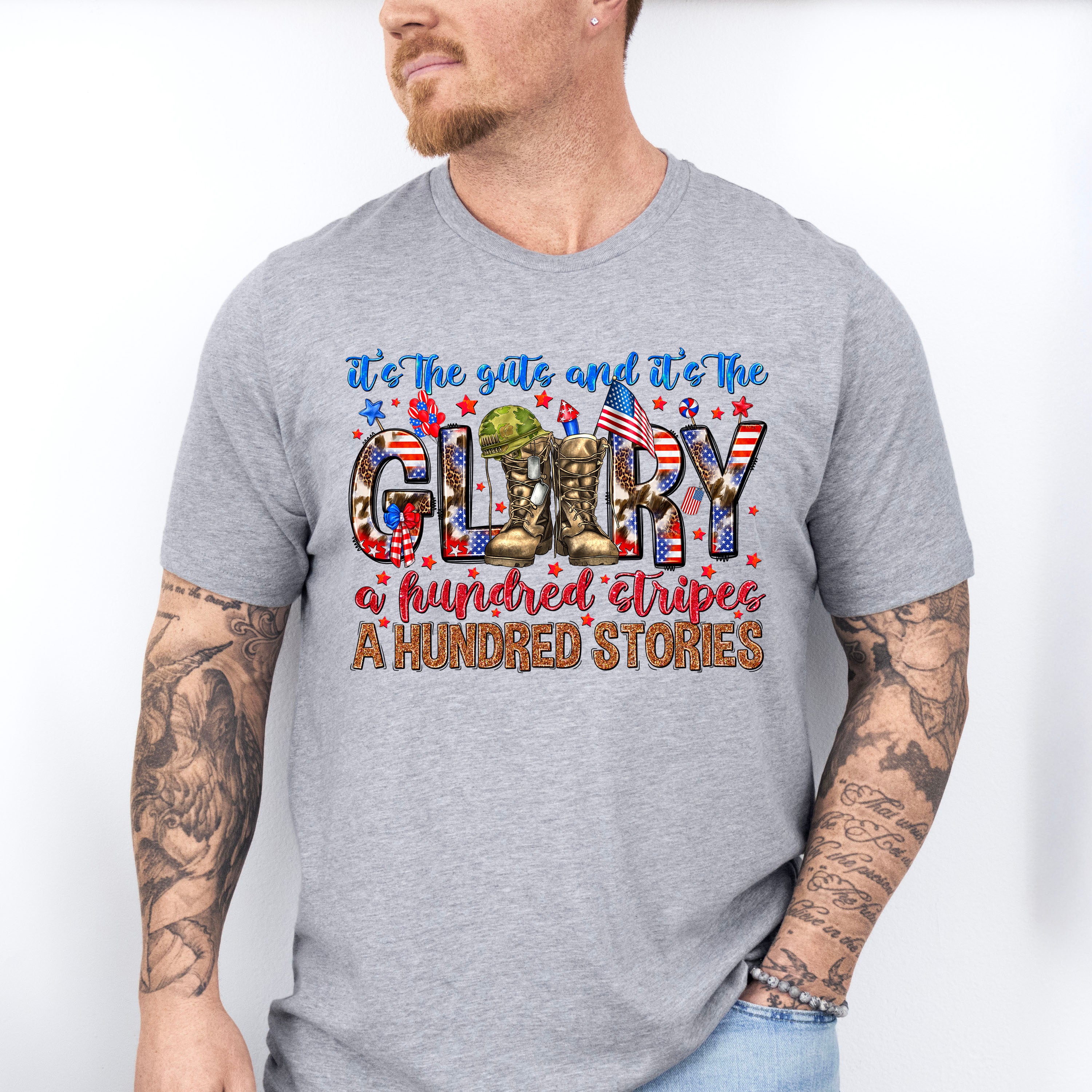 It's The Guts It's The Glory - Military Unisex Crewneck T-Shirt Sweatshirt Hoodie