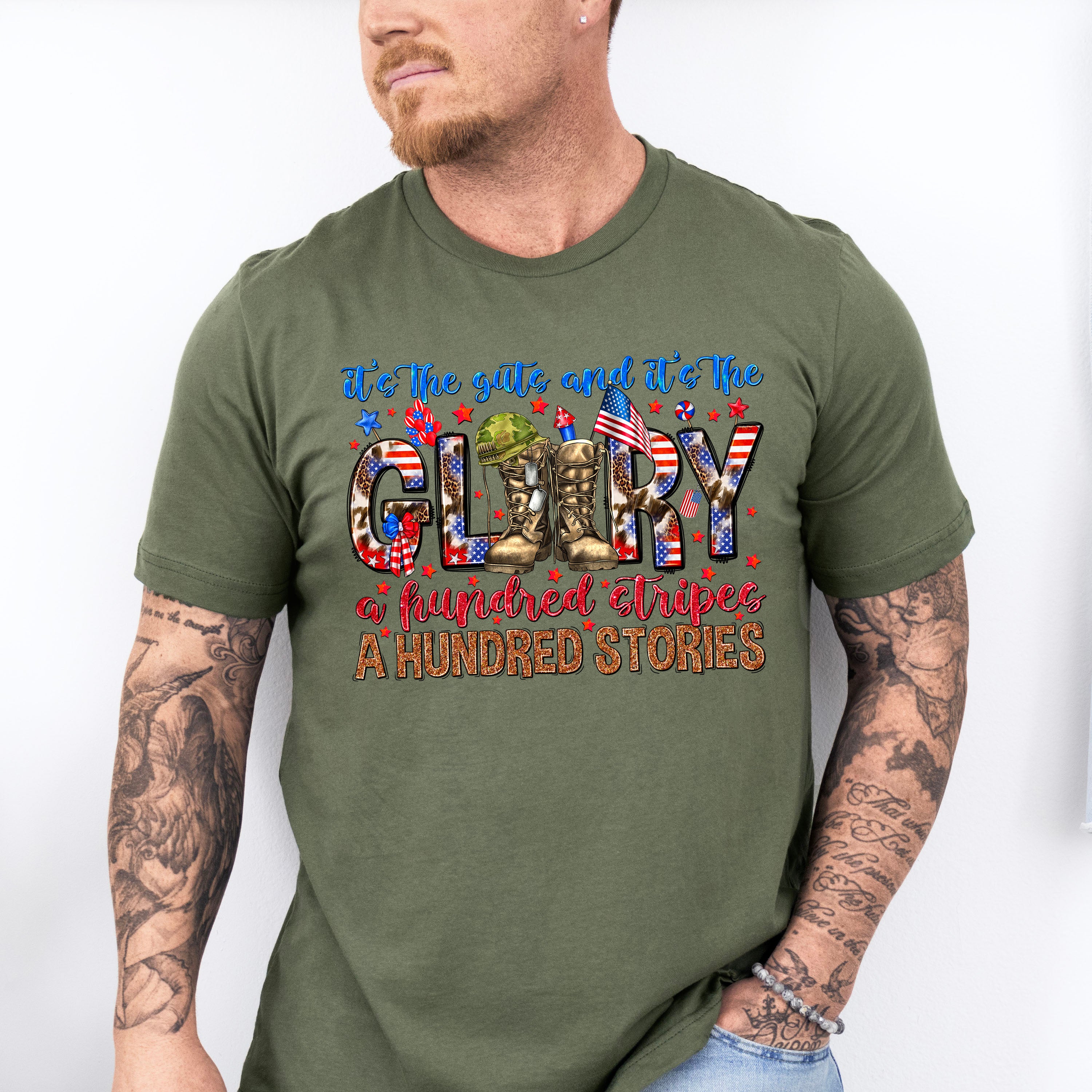 It's The Guts It's The Glory - Military Unisex Crewneck T-Shirt Sweatshirt Hoodie