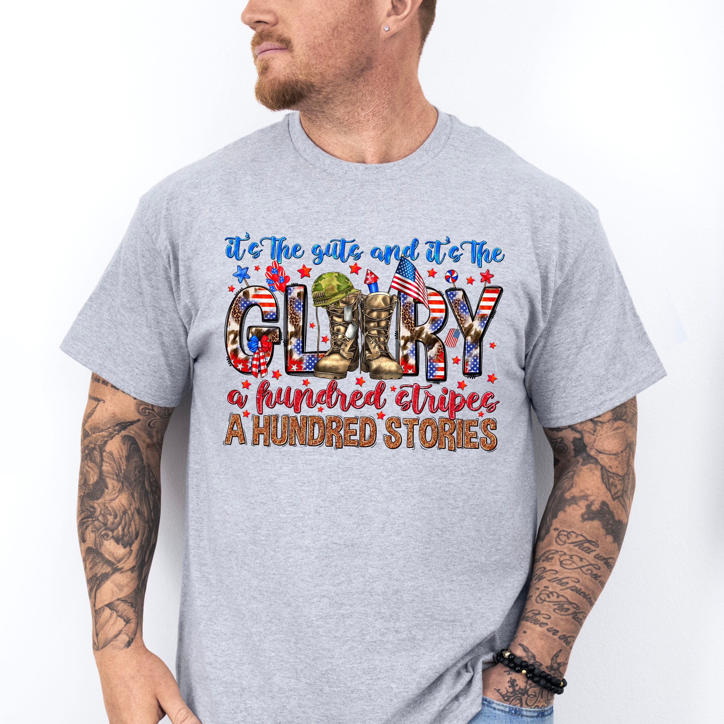 It's The Guts It's The Glory - Military Unisex Crewneck T-Shirt Sweatshirt Hoodie