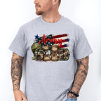Boots Army Dad Design - Military Unisex Crewneck T-Shirt Sweatshirt Hoodie