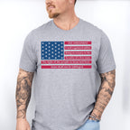 US Flag 2nd Amendment Design - Military Unisex Crewneck T-Shirt Sweatshirt Hoodie