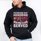 Veterans Day Honoring All Who Served - Military Unisex Crewneck T-Shirt Sweatshirt Hoodie