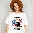 Stand For The Flag - Military Unisex Crewneck T-Shirt Sweatshirt Hoodie