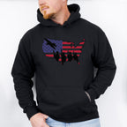 US Map Soldiers Silhouette - Military Unisex Crewneck T-Shirt Sweatshirt Hoodie