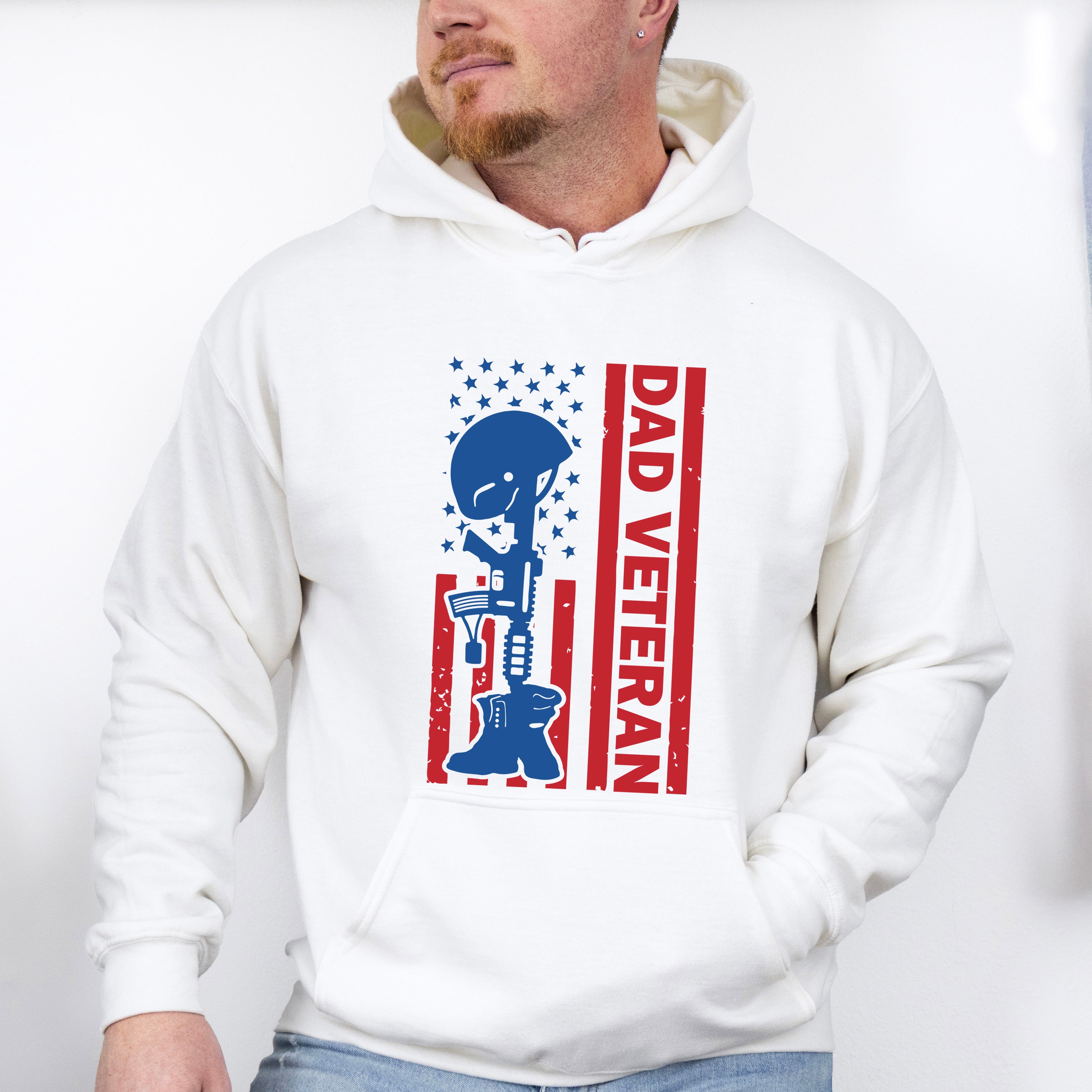 Dad Veteran - Military Unisex Crewneck T-Shirt Sweatshirt Hoodie
