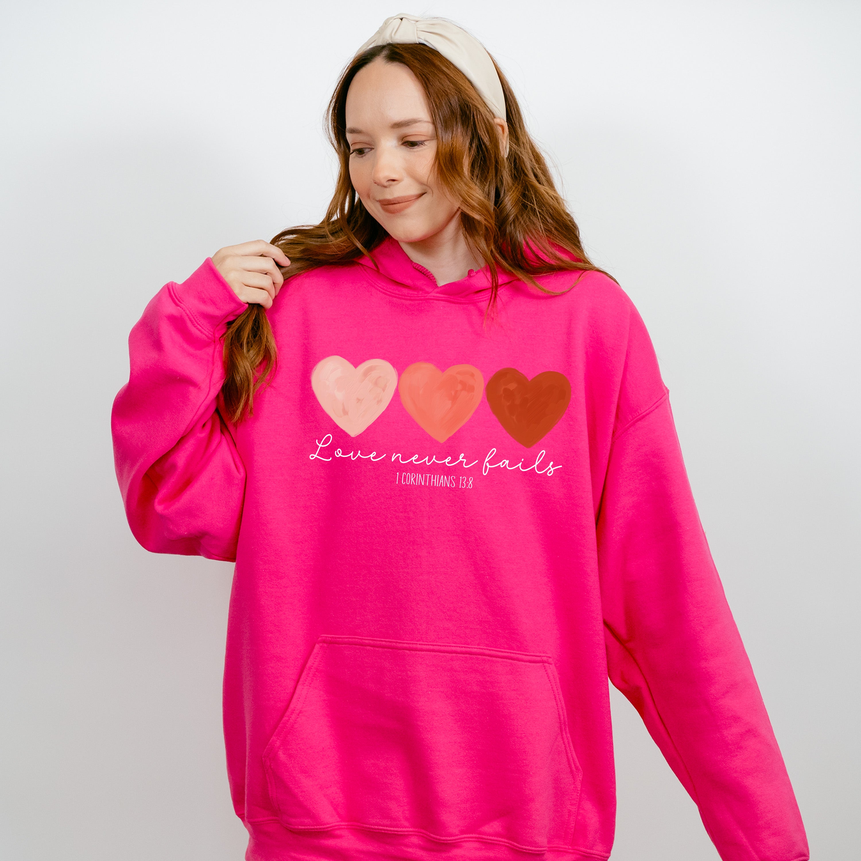 Love Never Fails - Valentines Theme Unisex Crewneck T-Shirt Sweatshirt Hoodie
