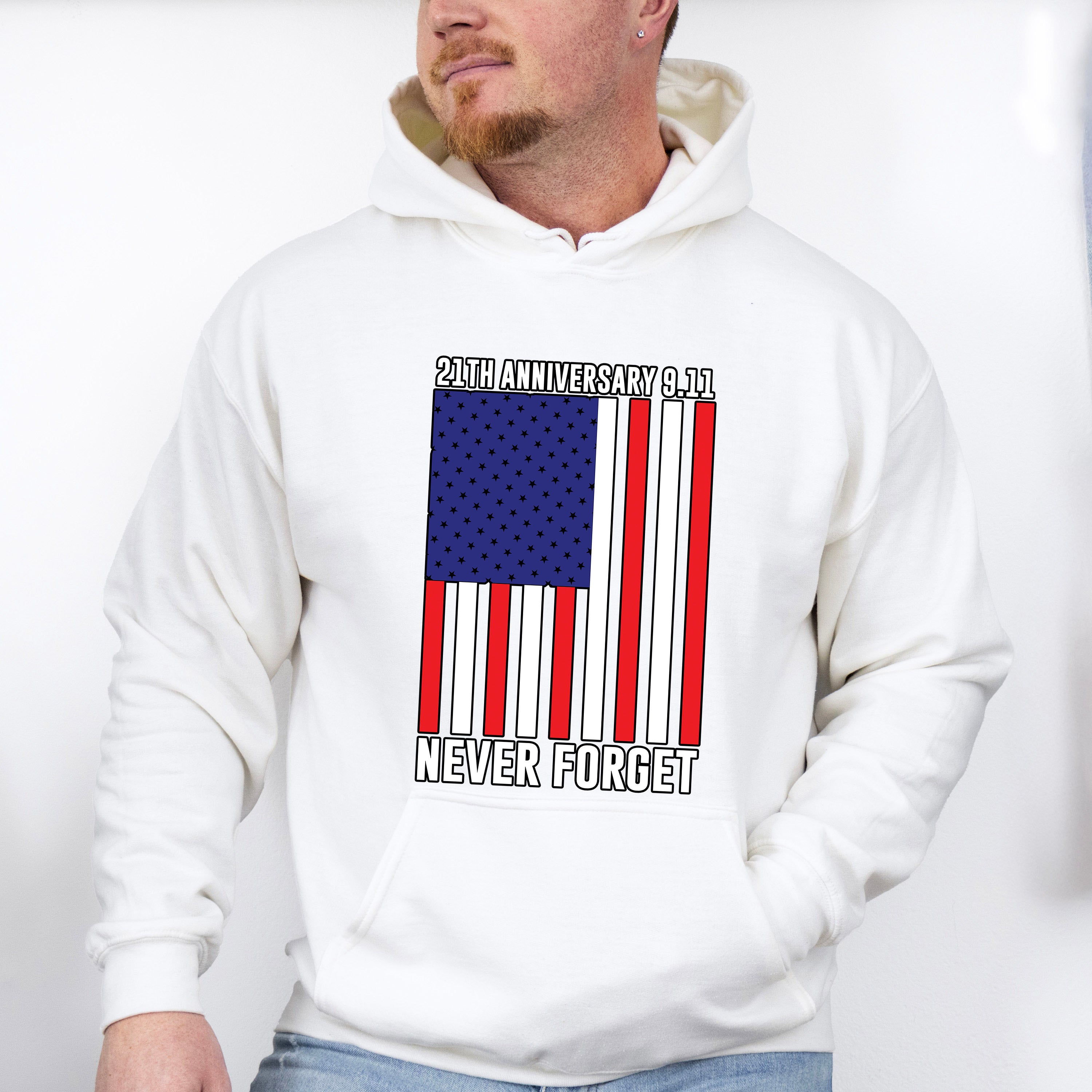 21th Anniversary 9.11 Never Forget - Military Unisex Crewneck T-Shirt Sweatshirt Hoodie