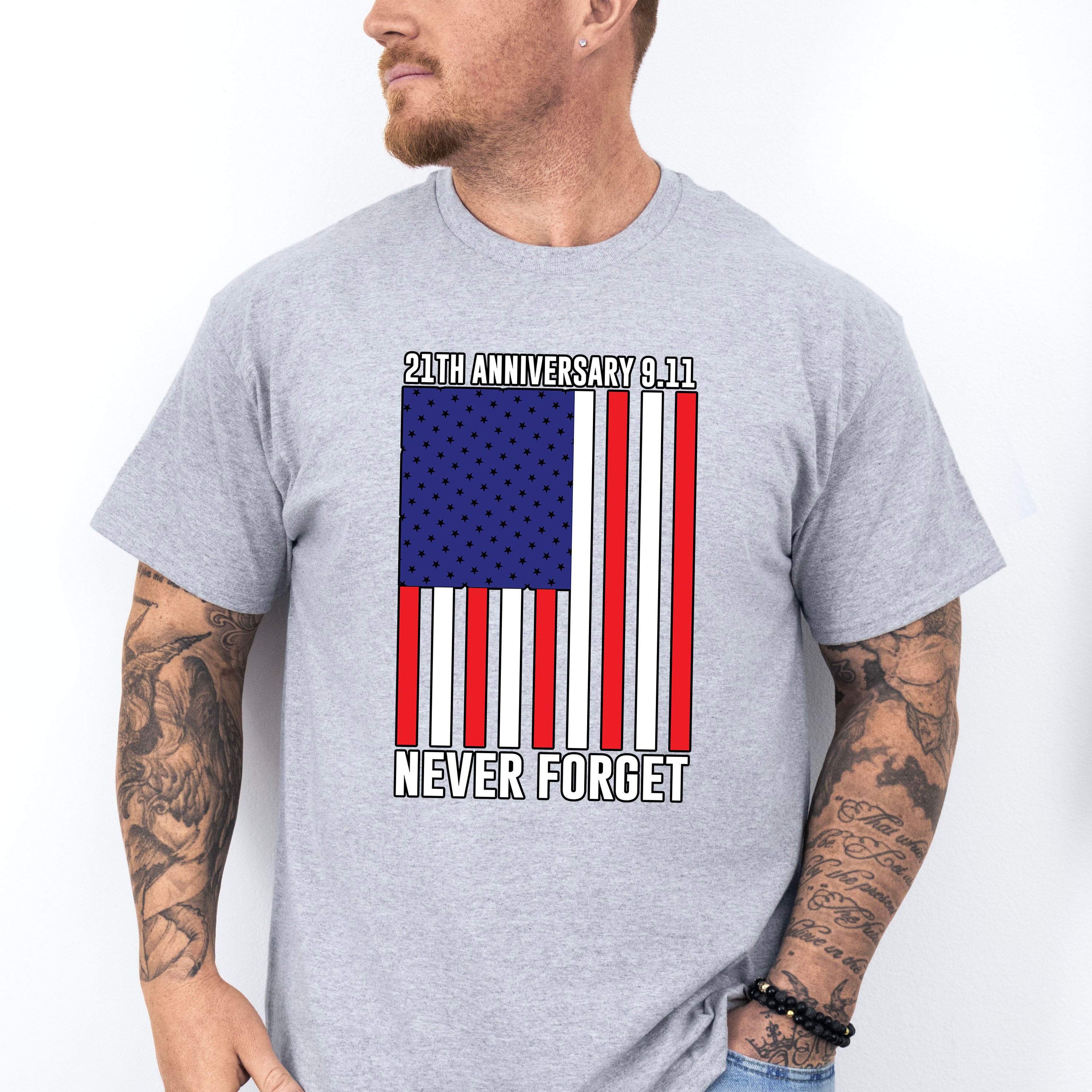 21th Anniversary 9.11 Never Forget - Military Unisex Crewneck T-Shirt Sweatshirt Hoodie