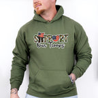 Support Our Troops - Military Unisex Crewneck T-Shirt Sweatshirt Hoodie