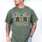 Proud Veteran Design - Military Unisex Crewneck T-Shirt Sweatshirt Hoodie