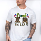 Proud Veteran Design - Military Unisex Crewneck T-Shirt Sweatshirt Hoodie