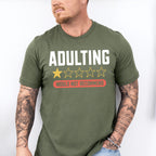 Adulting One Star Would Not Recommend - Funny Unisex Crewneck T-Shirt Sweatshirt Hoodie