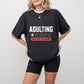 Adulting One Star Would Not Recommend - Funny Unisex Crewneck T-Shirt Sweatshirt Hoodie