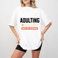 Adulting One Star Would Not Recommend - Funny Unisex Crewneck T-Shirt Sweatshirt Hoodie