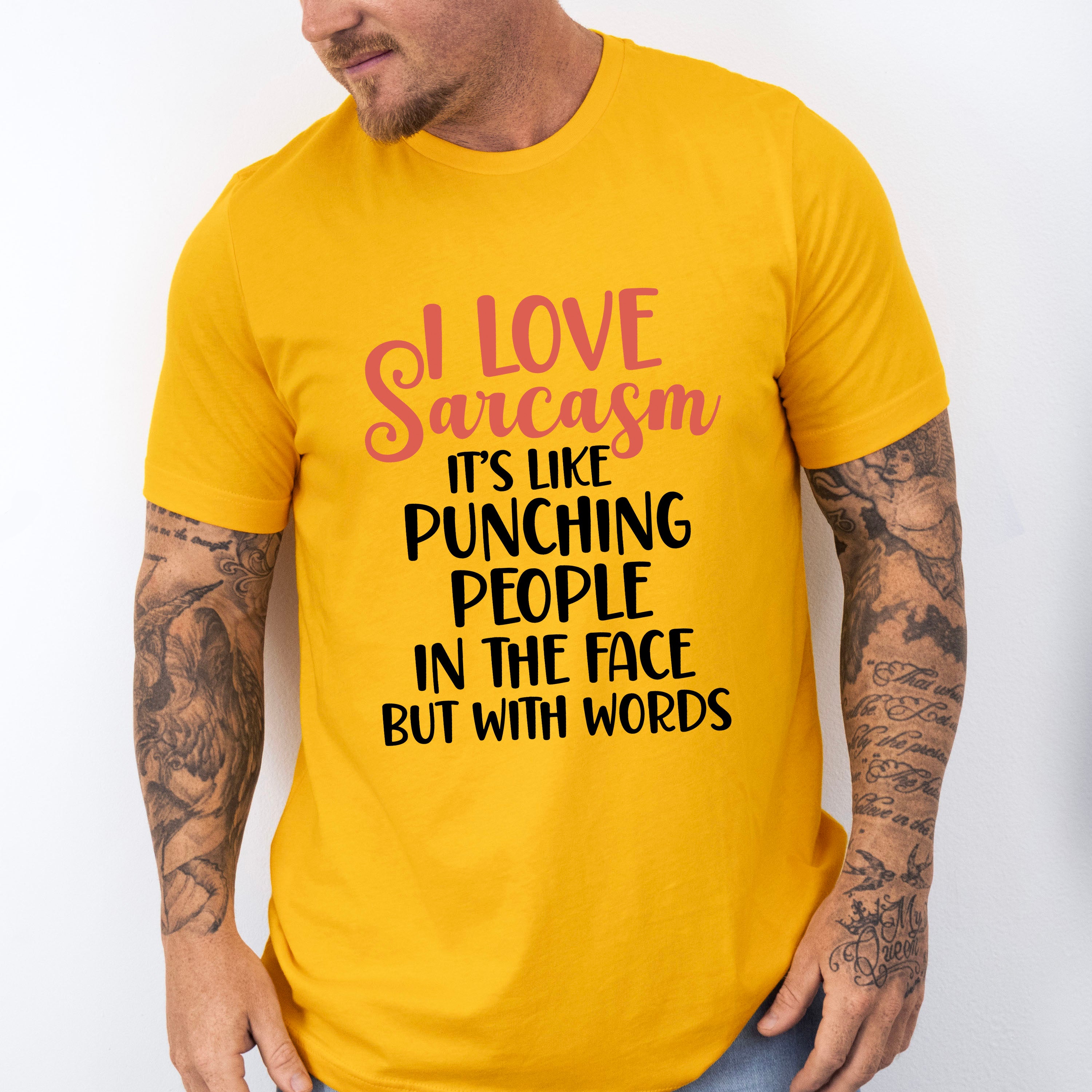 I Love Sarcasm - Funny Unisex Crewneck T-Shirt Sweatshirt Hoodie