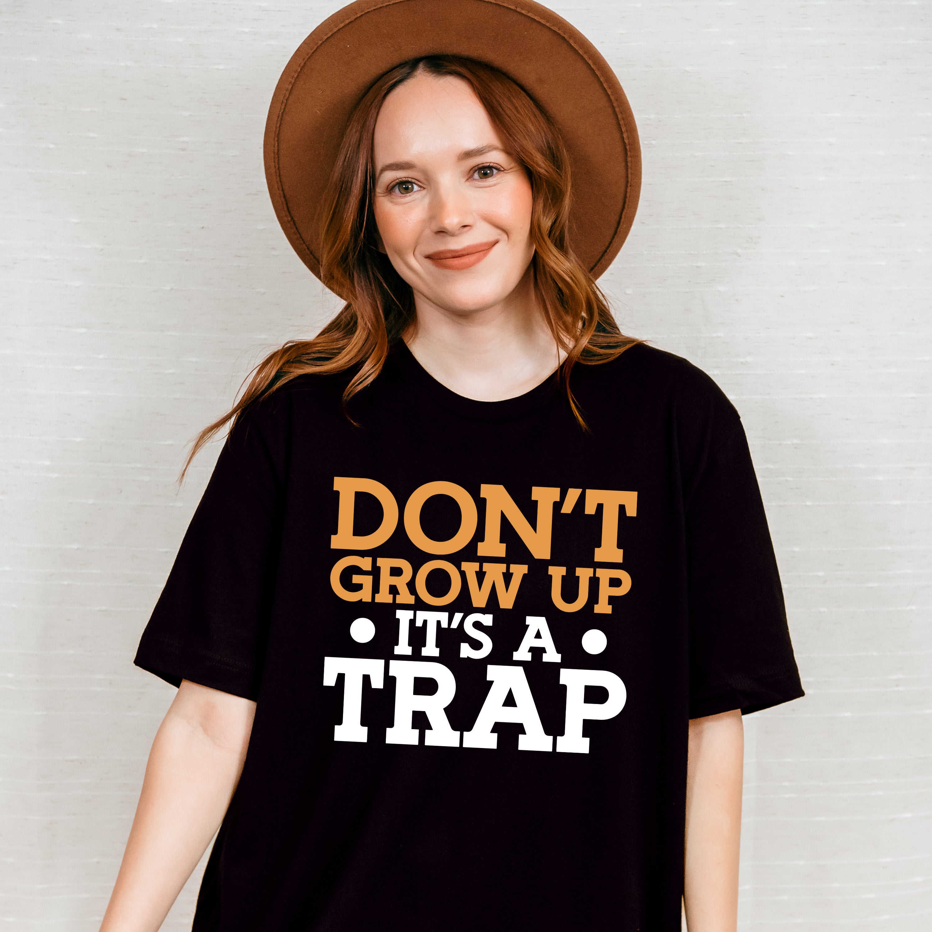 Don't Grow Up It's A Trap - Funny Unisex Crewneck T-Shirt Sweatshirt Hoodie