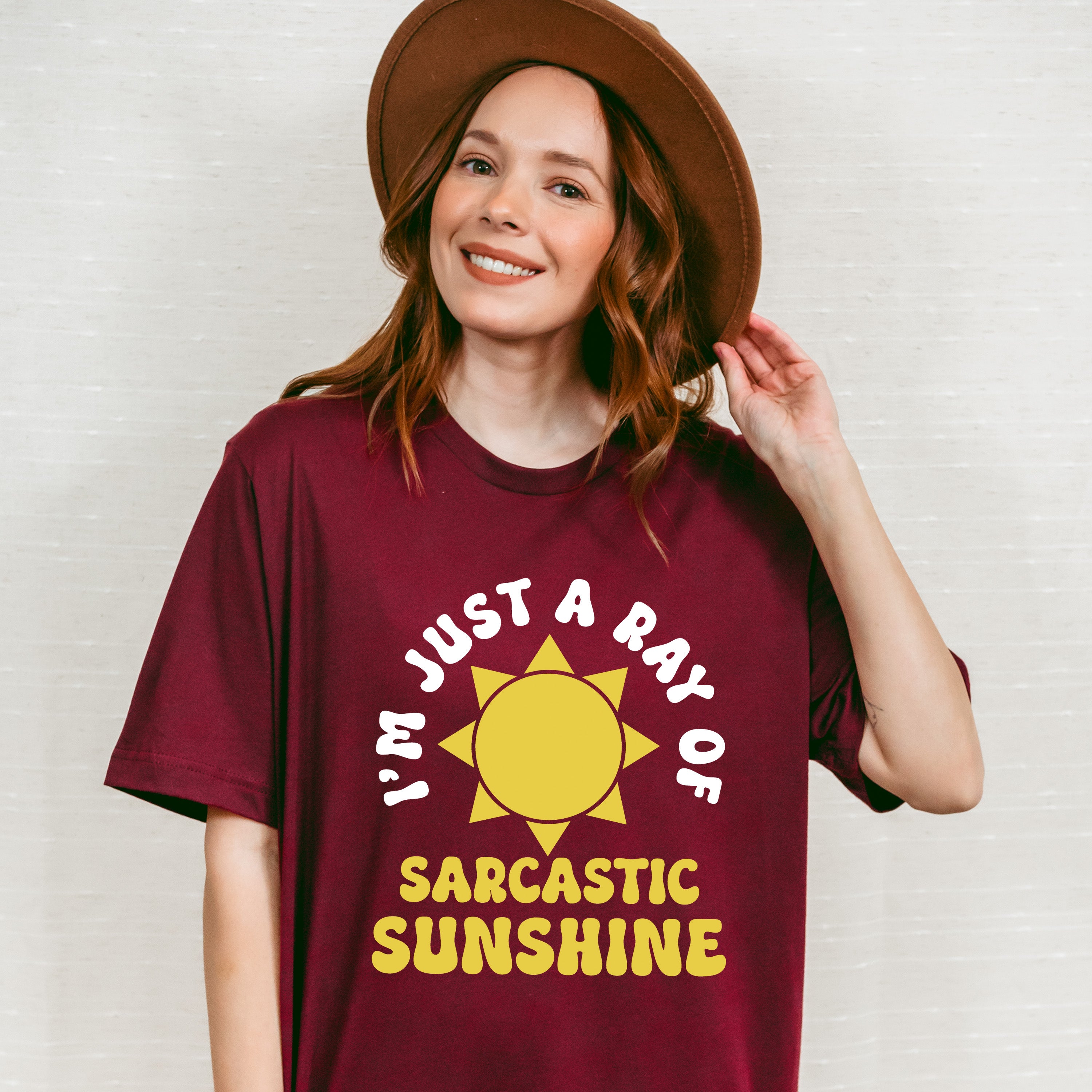 I'm Just A Ray Of Sarcastic Sunshine - Funny Unisex Crewneck T-Shirt Sweatshirt Hoodie