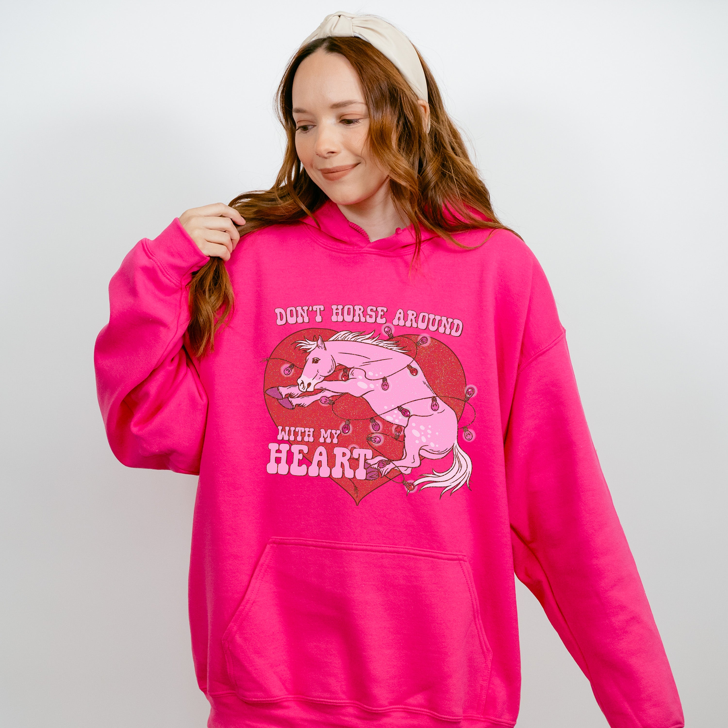 Don't Horse Around With My Heart - Valentines Theme Unisex Crewneck T-Shirt Sweatshirt Hoodie
