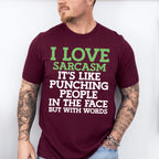 Punching People In The Face But With Words - Funny Unisex Crewneck T-Shirt Sweatshirt Hoodie