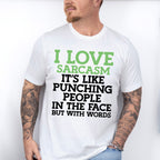 Punching People In The Face But With Words - Funny Unisex Crewneck T-Shirt Sweatshirt Hoodie