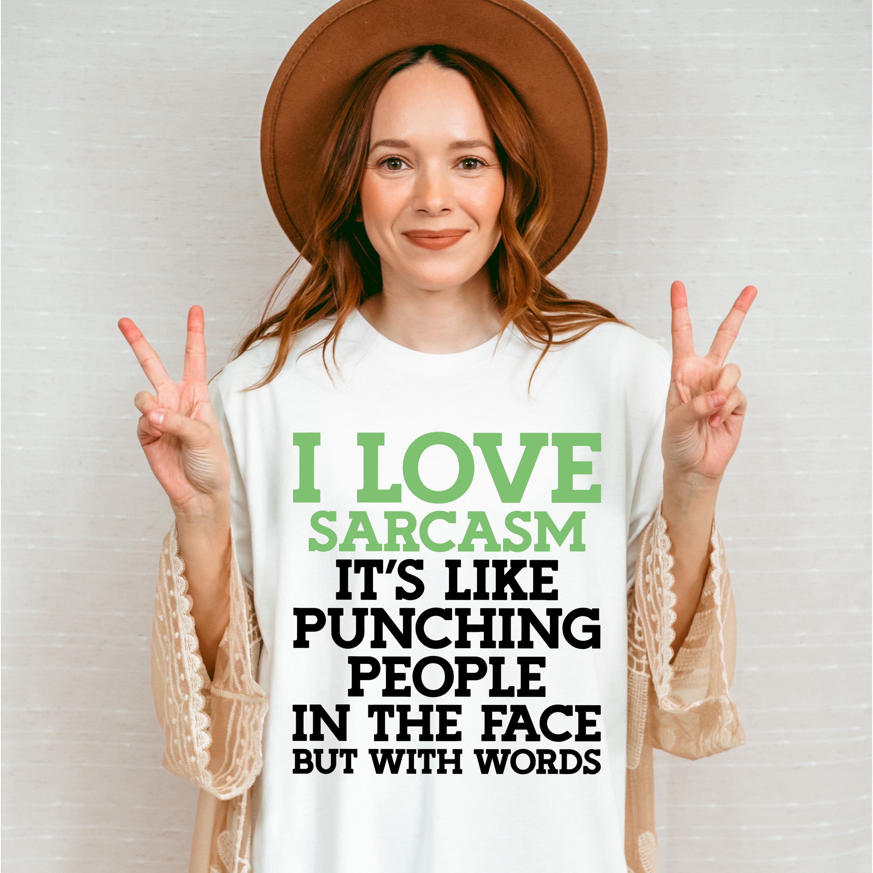 Punching People In The Face But With Words - Funny Unisex Crewneck T-Shirt Sweatshirt Hoodie