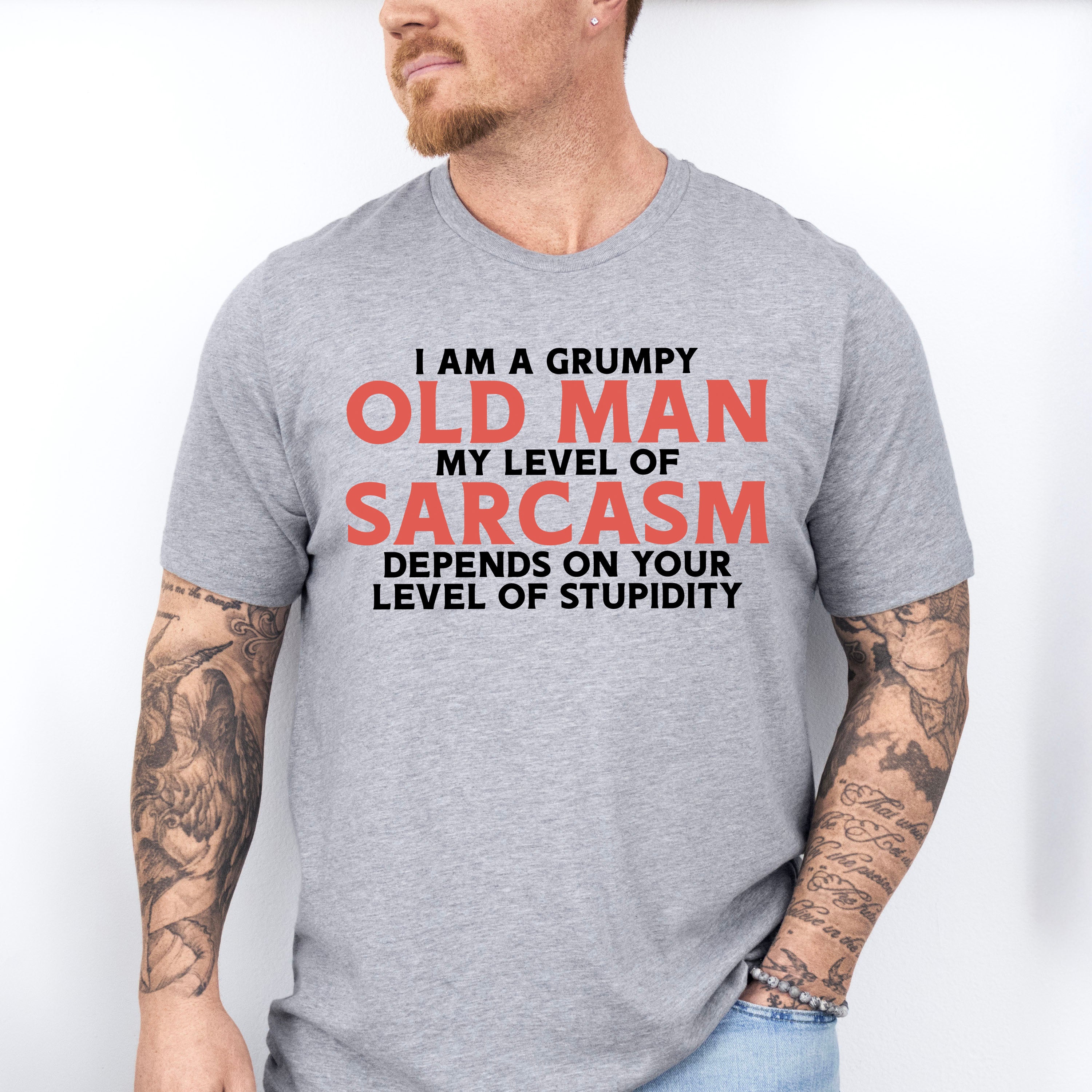 I'm A Grumpy Old Man - Funny Unisex Crewneck T-Shirt Sweatshirt Hoodie