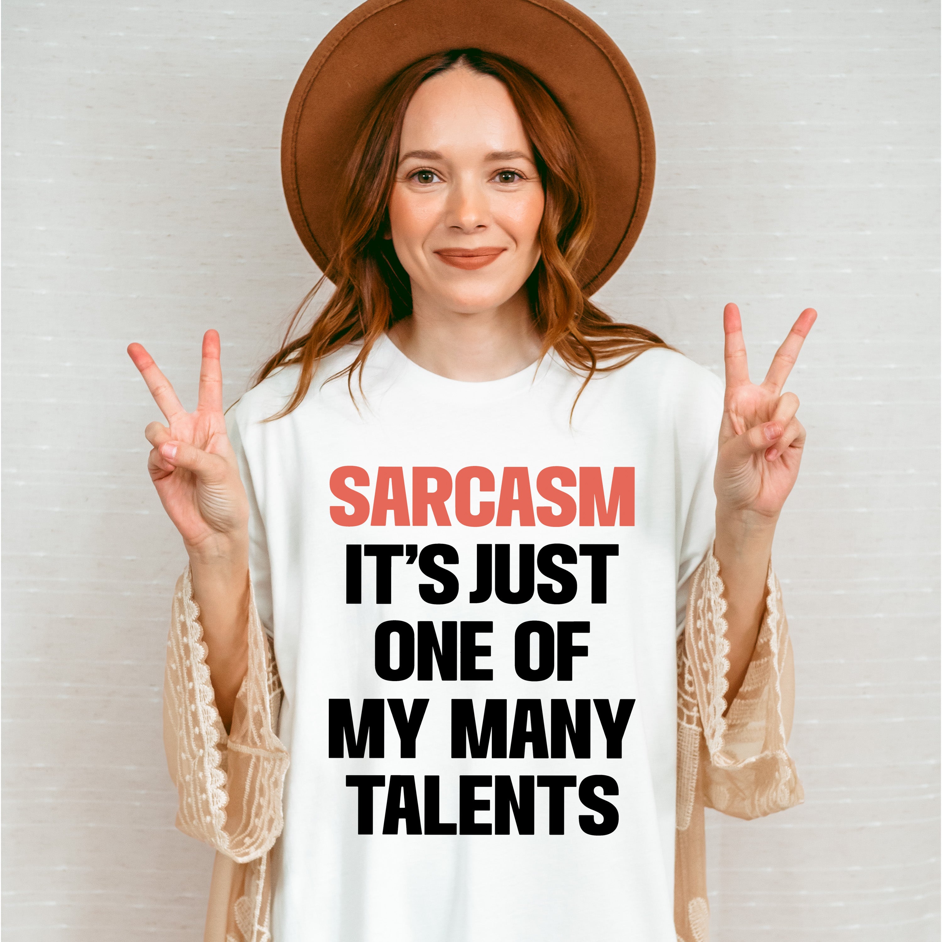 Sarcasm It's Just One Of My Many Talents - Funny Unisex Crewneck T-Shirt Sweatshirt Hoodie
