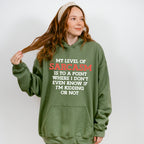 My Level Of Sarcasm - Funny Unisex Crewneck T-Shirt Sweatshirt Hoodie