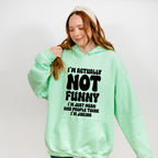 I'm Actually Not Funny - Funny Unisex Crewneck T-Shirt Sweatshirt Hoodie
