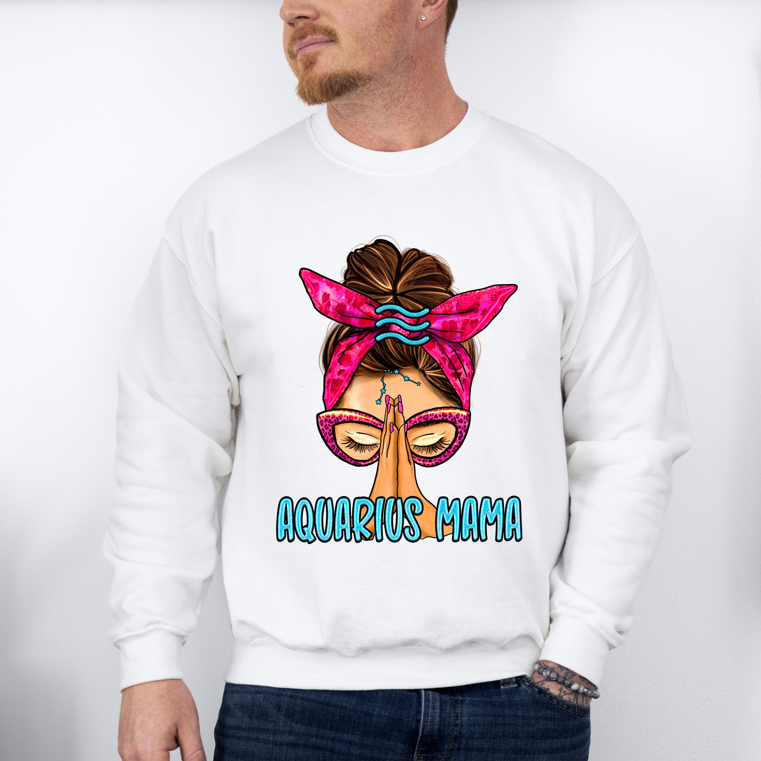 Aquarius Mama - Zodiac &amp; Horoscopes Unisex Crewneck T-Shirt Sweatshirt Hoodie