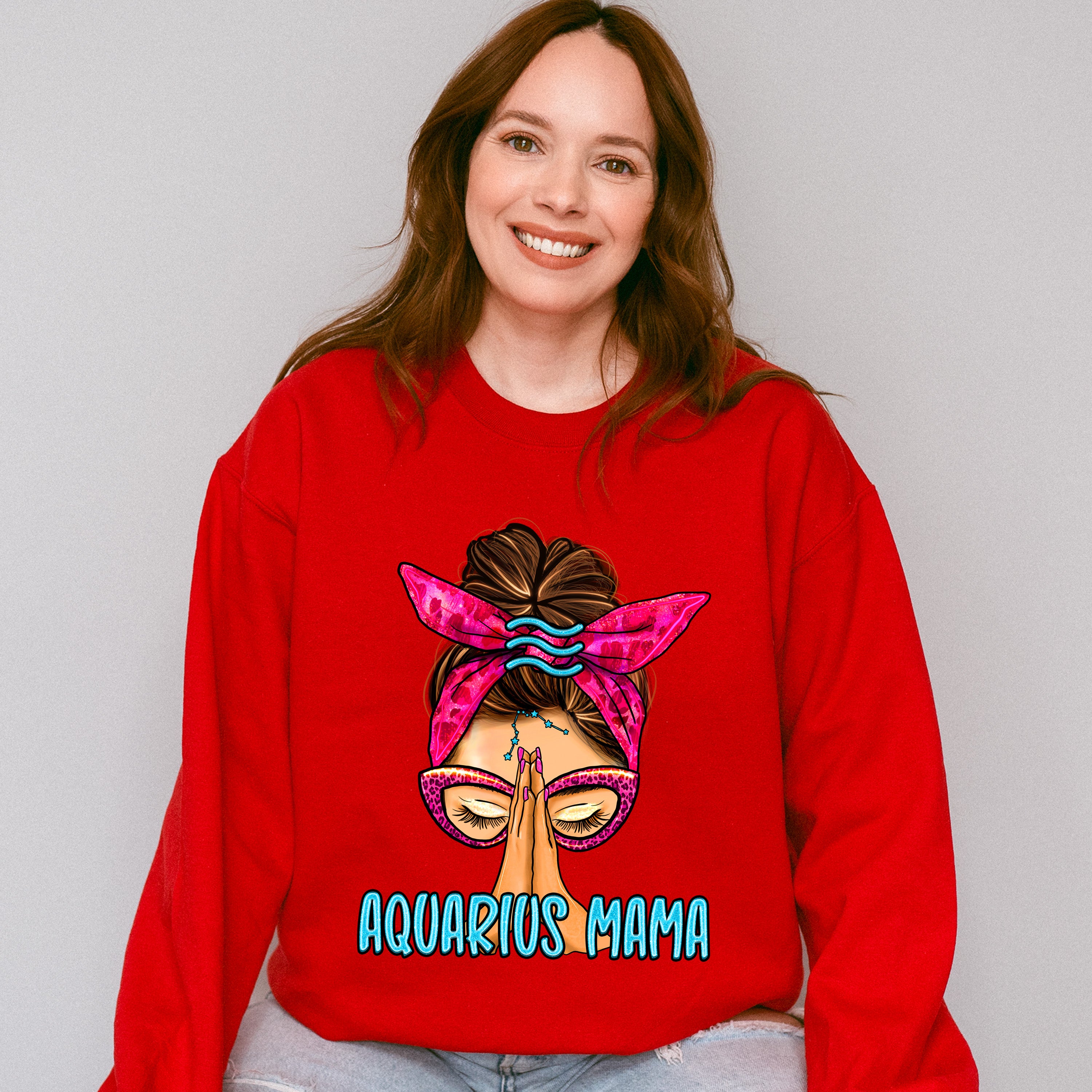 Aquarius Mama - Zodiac &amp; Horoscopes Unisex Crewneck T-Shirt Sweatshirt Hoodie