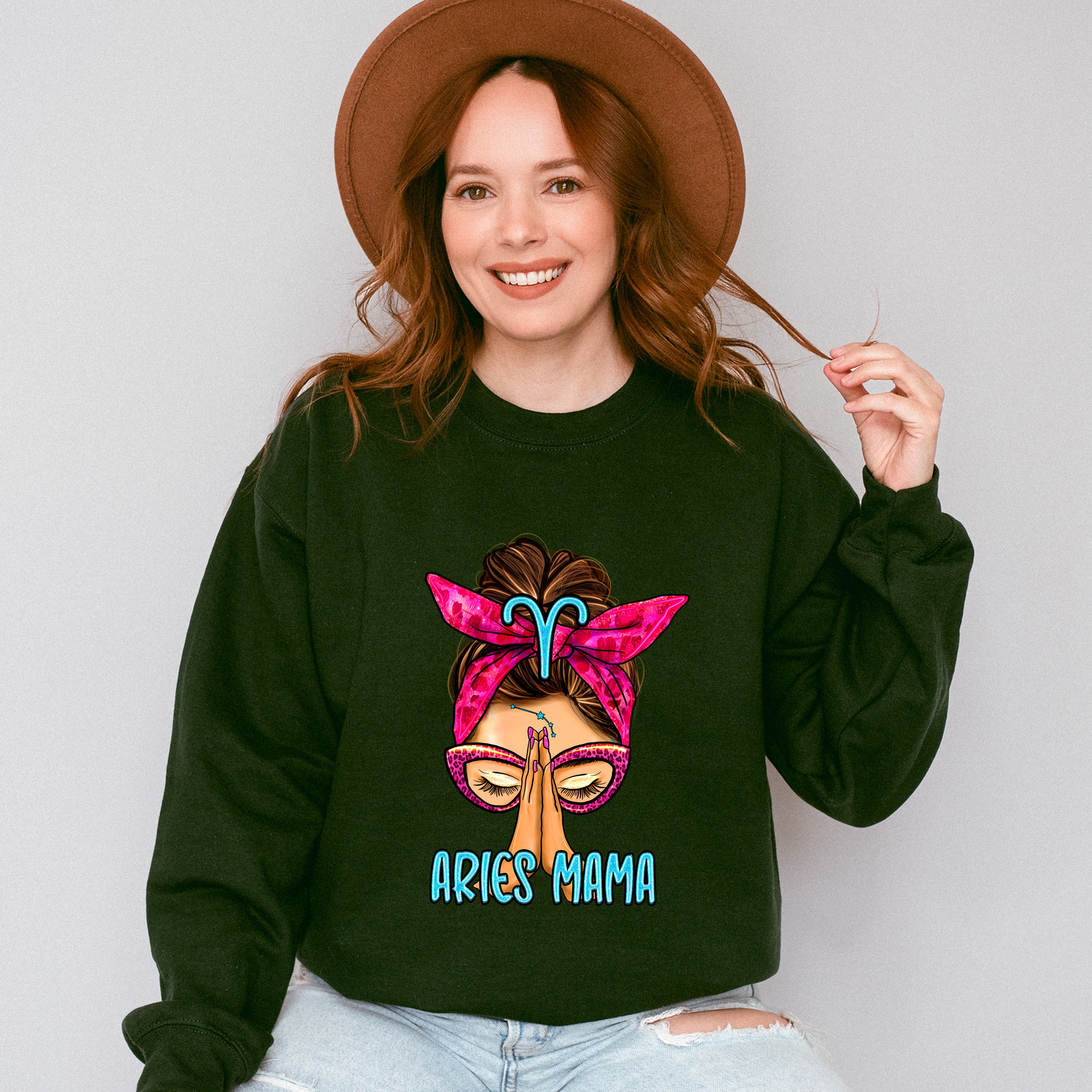 Aries Mama - Zodiac &amp; Horoscopes Unisex Crewneck T-Shirt Sweatshirt Hoodie