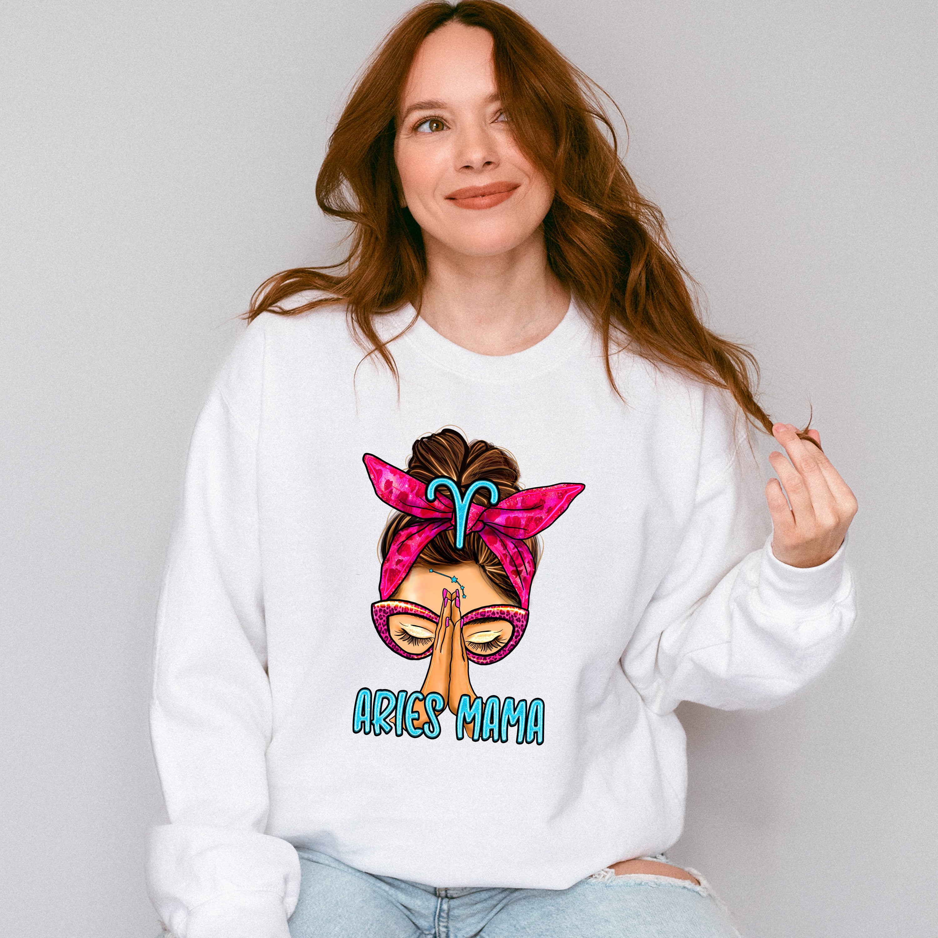 Aries Mama - Zodiac &amp; Horoscopes Unisex Crewneck T-Shirt Sweatshirt Hoodie