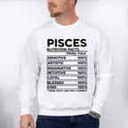 Pisces Nutrition Facts - Zodiac & Horoscopes Unisex Crewneck T-Shirt Sweatshirt Hoodie