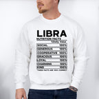 Libra Nutrition Facts - Zodiac & Horoscopes Unisex Crewneck T-Shirt Sweatshirt Hoodie