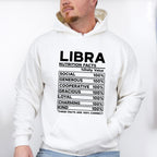 Libra Nutrition Facts - Zodiac & Horoscopes Unisex Crewneck T-Shirt Sweatshirt Hoodie