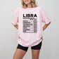 Libra Nutrition Facts - Zodiac & Horoscopes Unisex Crewneck T-Shirt Sweatshirt Hoodie