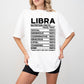 Libra Nutrition Facts - Zodiac & Horoscopes Unisex Crewneck T-Shirt Sweatshirt Hoodie