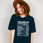 Taurus Nutrition Facts - Zodiac & Horoscopes Unisex Crewneck T-Shirt Sweatshirt Hoodie
