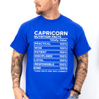 Capricorn Nutrition Facts - Zodiac & Horoscopes Unisex Crewneck T-Shirt Sweatshirt Hoodie