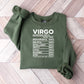 Virgo Nutrition Facts - Zodiac & Horoscopes Unisex Crewneck T-Shirt Sweatshirt Hoodie