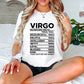 Virgo Nutrition Facts - Zodiac & Horoscopes Unisex Crewneck T-Shirt Sweatshirt Hoodie