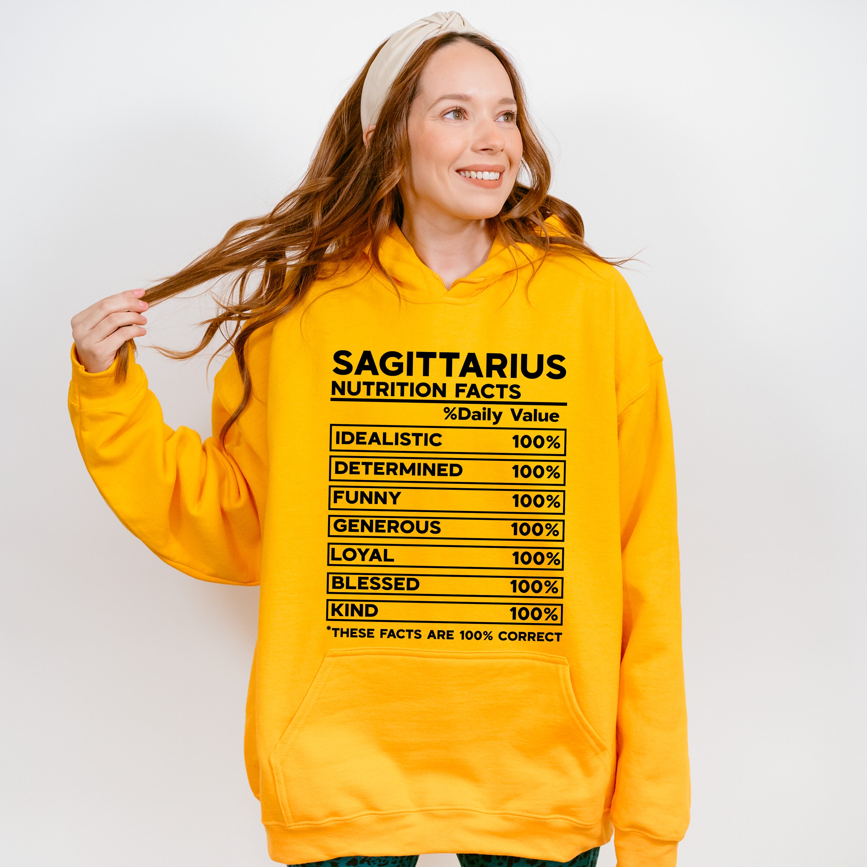 Sagittarius Nutrition Facts - Zodiac &amp; Horoscopes Unisex Crewneck T-Shirt Sweatshirt Hoodie