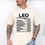 Leo Nutrition Facts - Zodiac & Horoscopes Unisex Crewneck T-Shirt Sweatshirt Hoodie