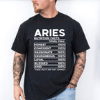 Aries Nutrition Facts - Zodiac & Horoscopes Unisex Crewneck T-Shirt Sweatshirt Hoodie