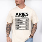 Aries Nutrition Facts - Zodiac & Horoscopes Unisex Crewneck T-Shirt Sweatshirt Hoodie