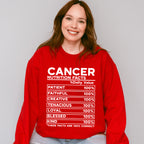 Cancer Nutrition Facts - Zodiac & Horoscopes Unisex Crewneck T-Shirt Sweatshirt Hoodie