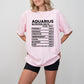 Aquarius Nutrition Facts - Zodiac & Horoscopes Unisex Crewneck T-Shirt Sweatshirt Hoodie