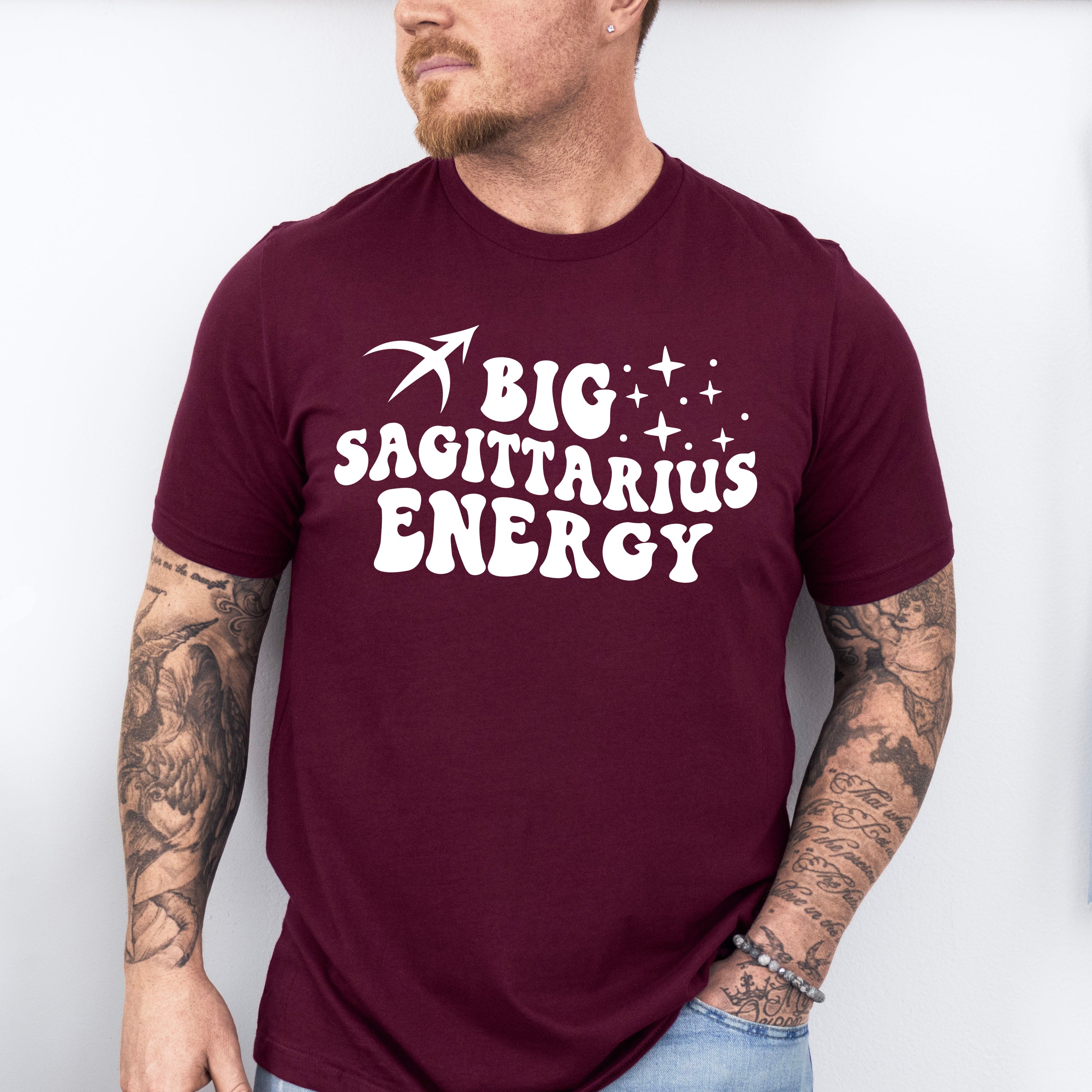Big Sagittarius Energy - Zodiac &amp; Horoscopes Unisex Crewneck T-Shirt Sweatshirt Hoodie